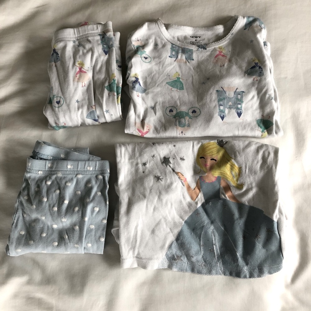Lot of Princess Fairytale Pajamas